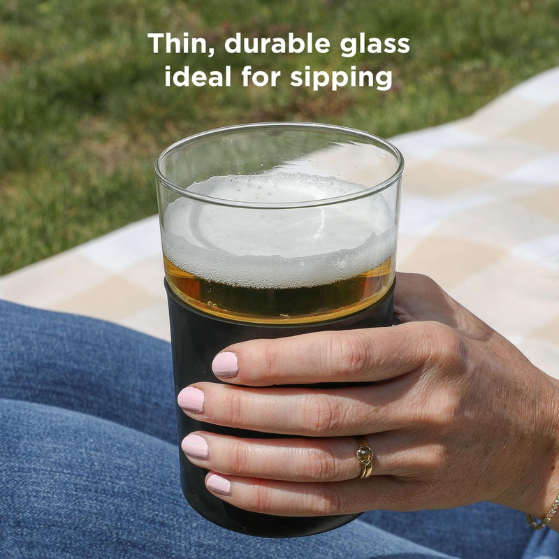 Rabbit Freezable Beer Glasses, 2 Count (Pack of 1), Black - Image 4